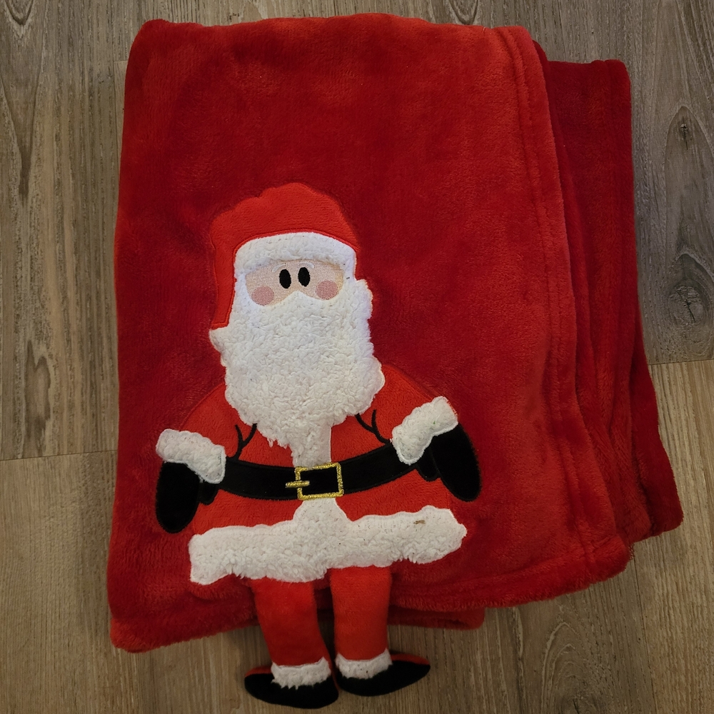 Red Santa Fleece Blanket